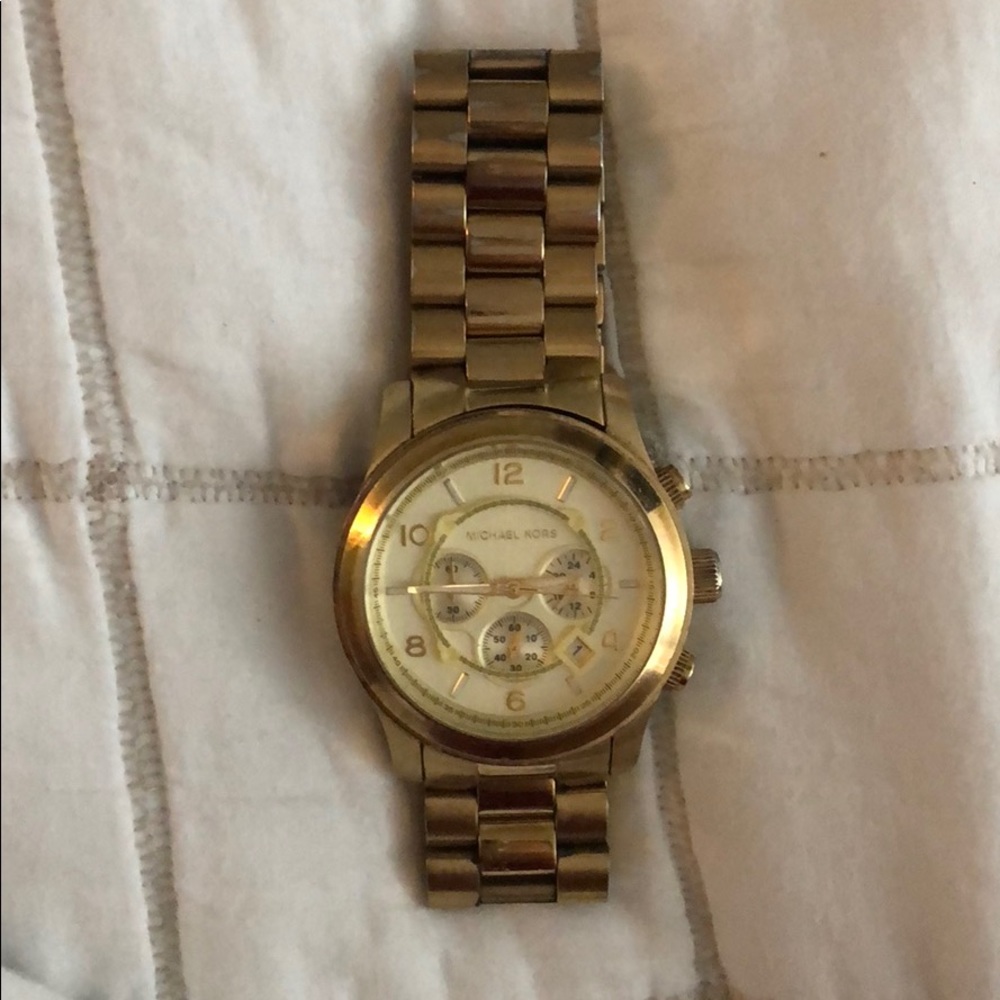 Oversized Gold Michael Kors Watch